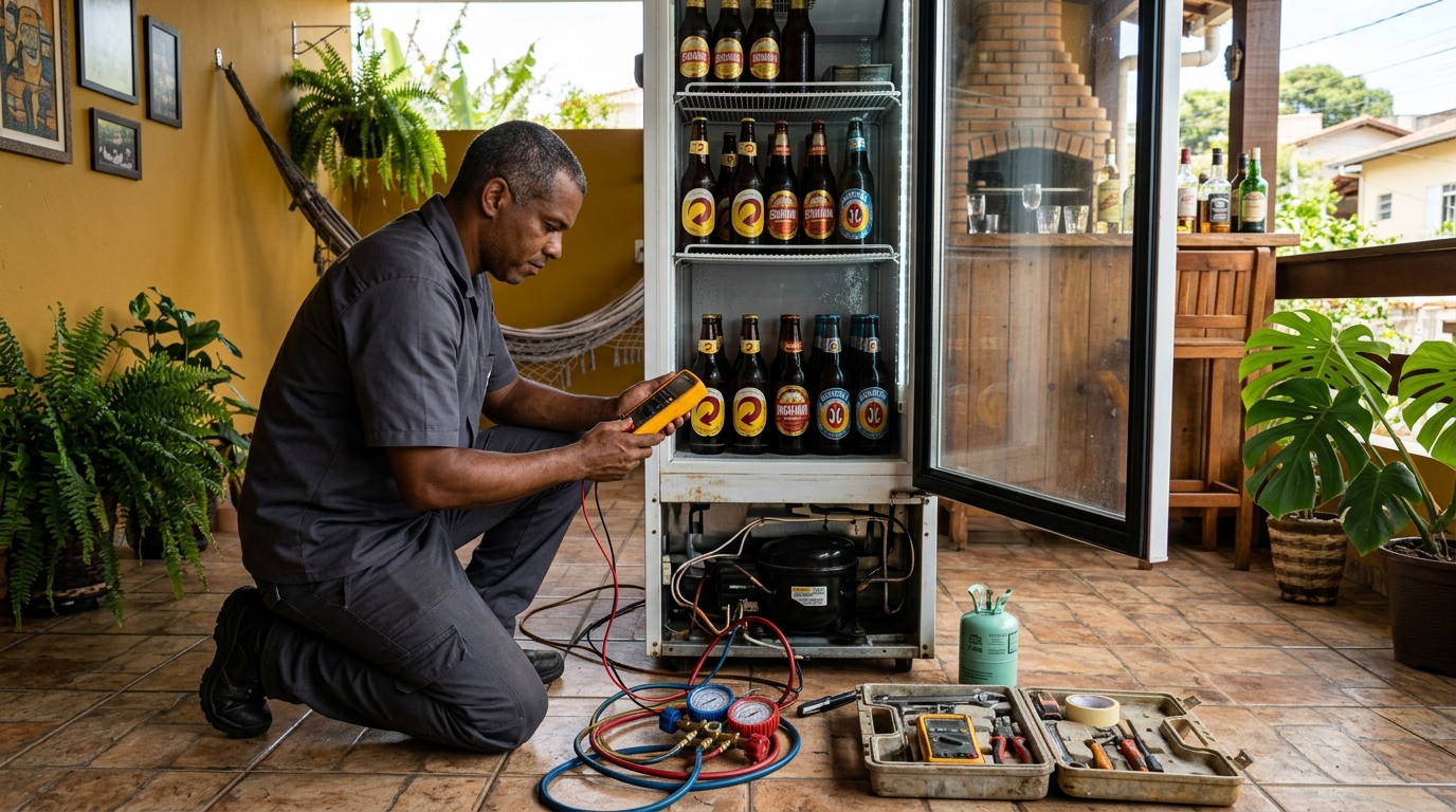Conserto de placa eletrônica de cervejeira em São José do Rio Preto‑SP