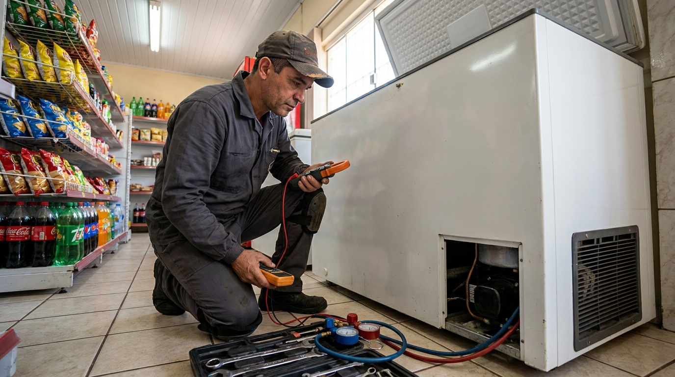 Conserto de placa eletrônica de freezer em São José do Rio Preto‑SP